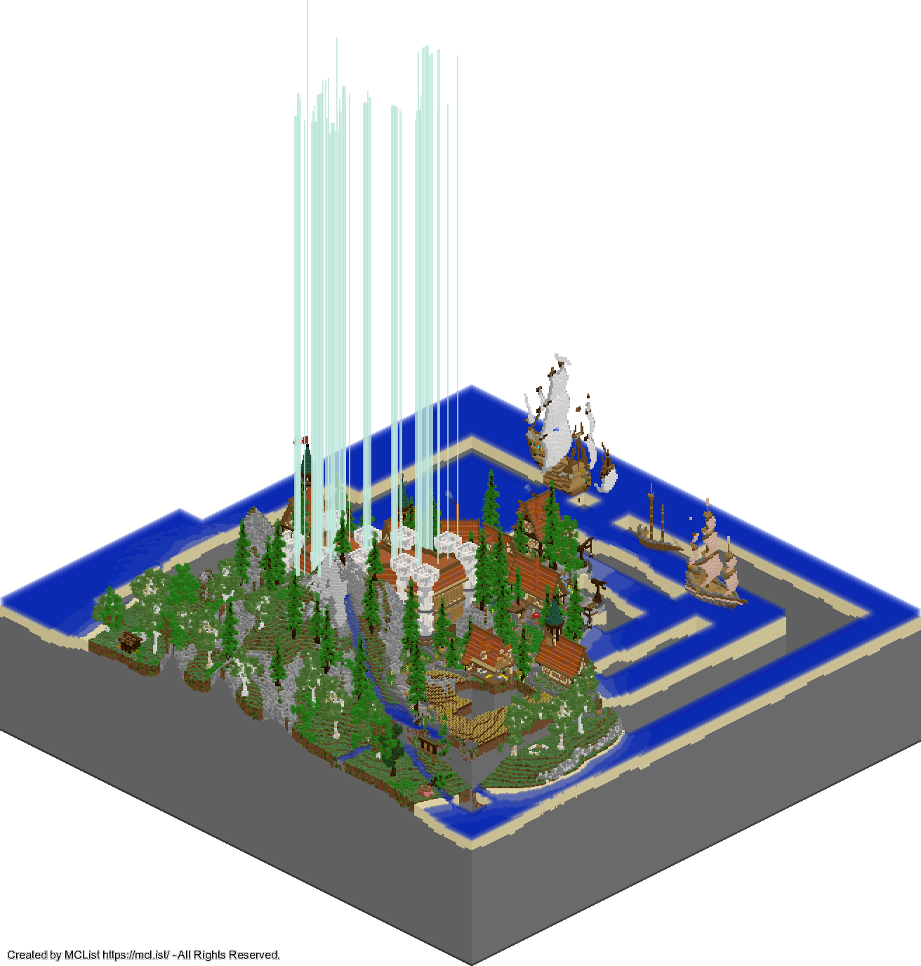 Rendered map