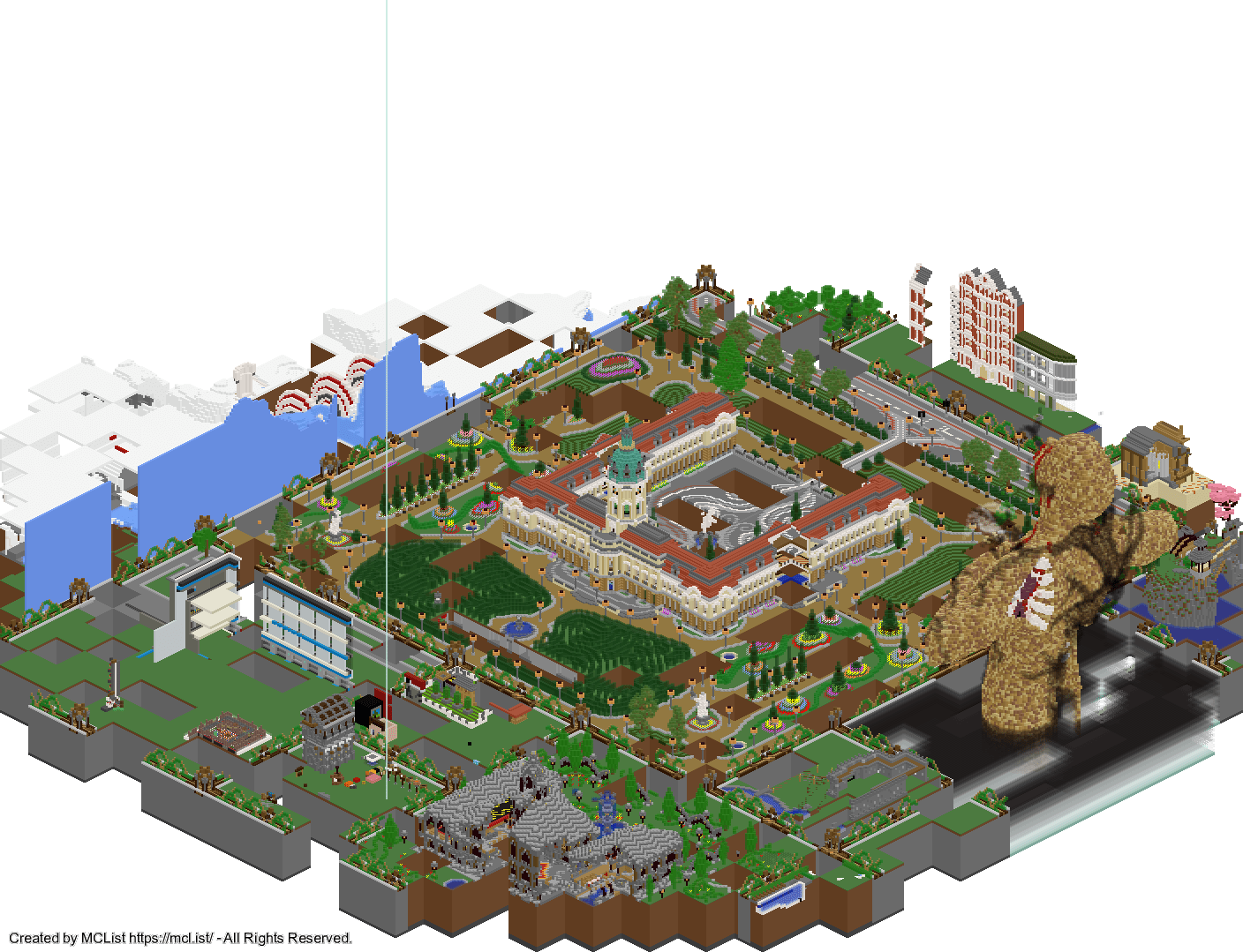 Rendered map