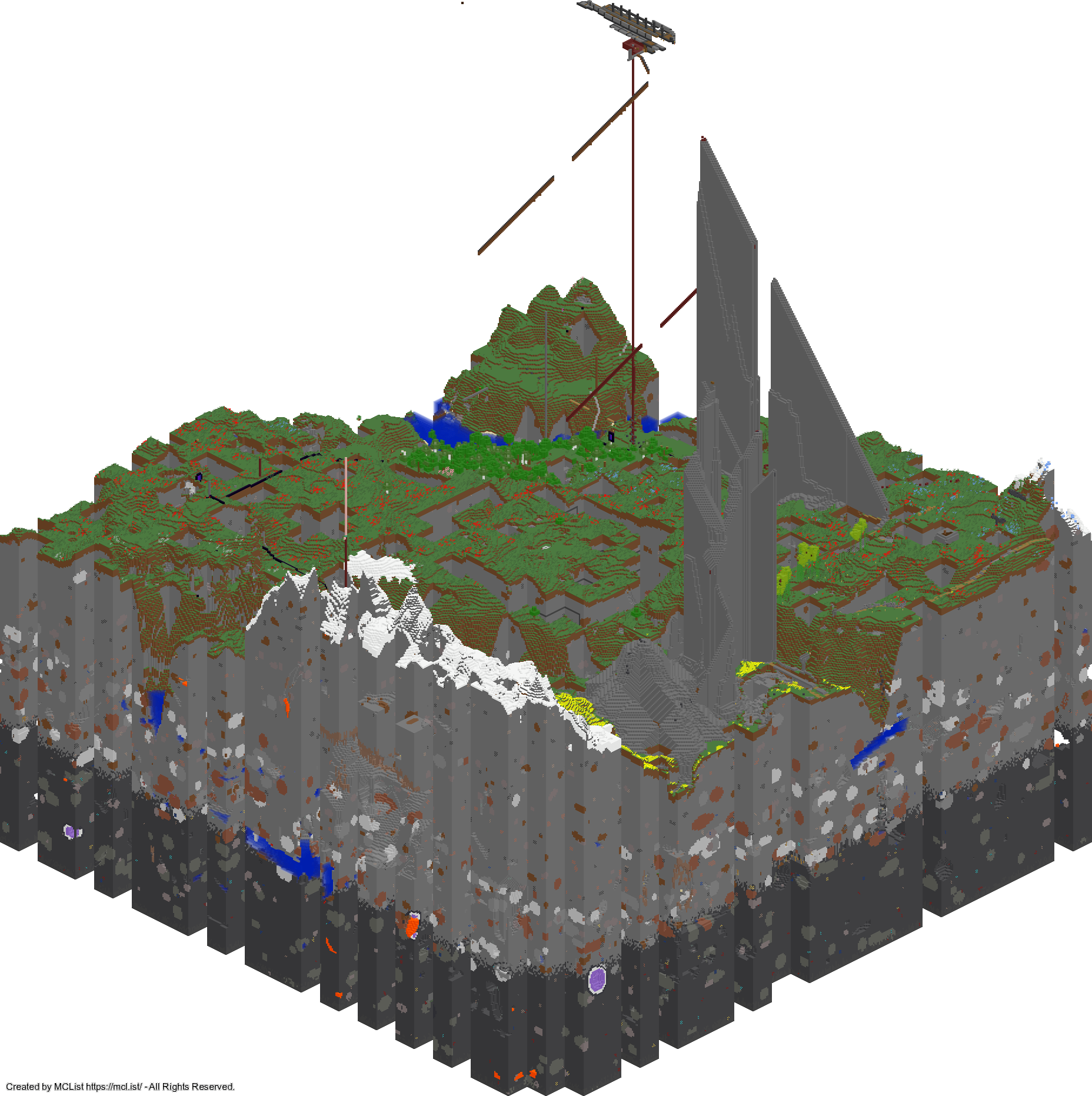 Rendered map