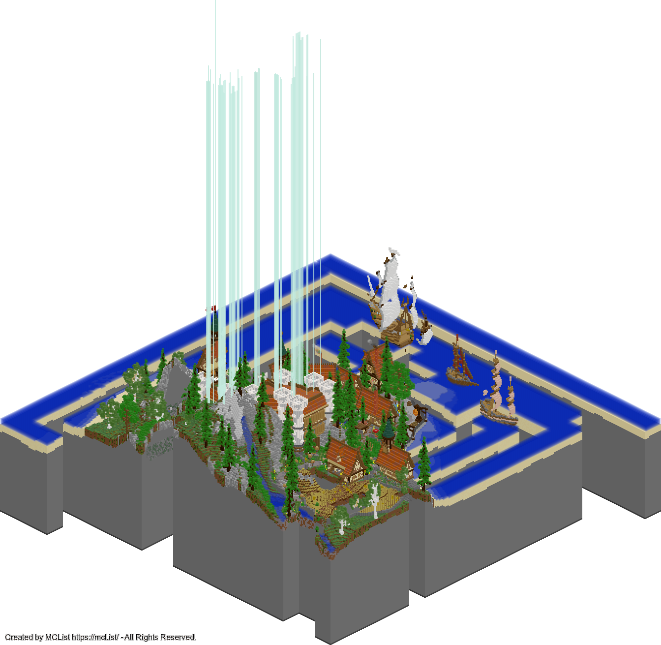 Rendered map