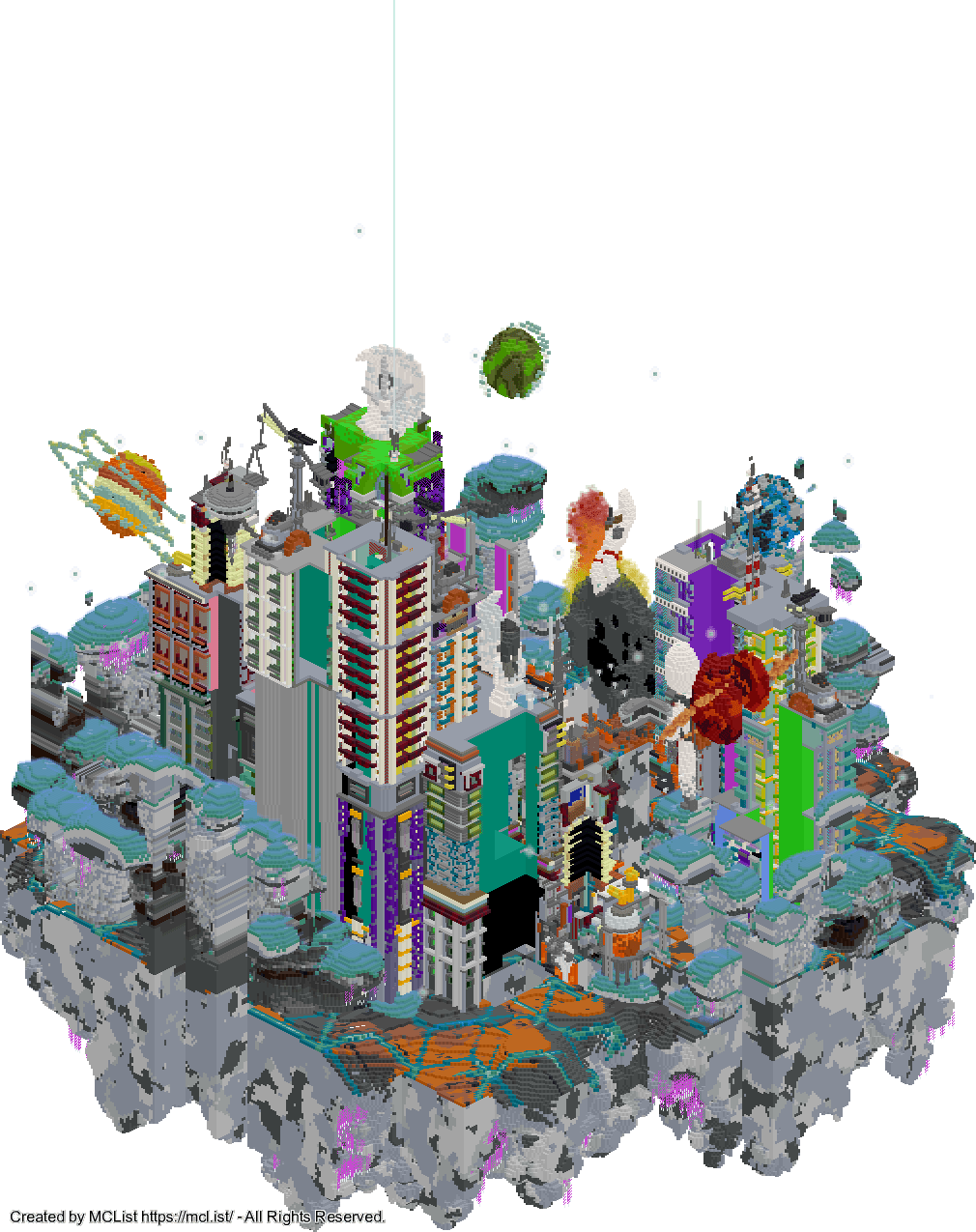Rendered map