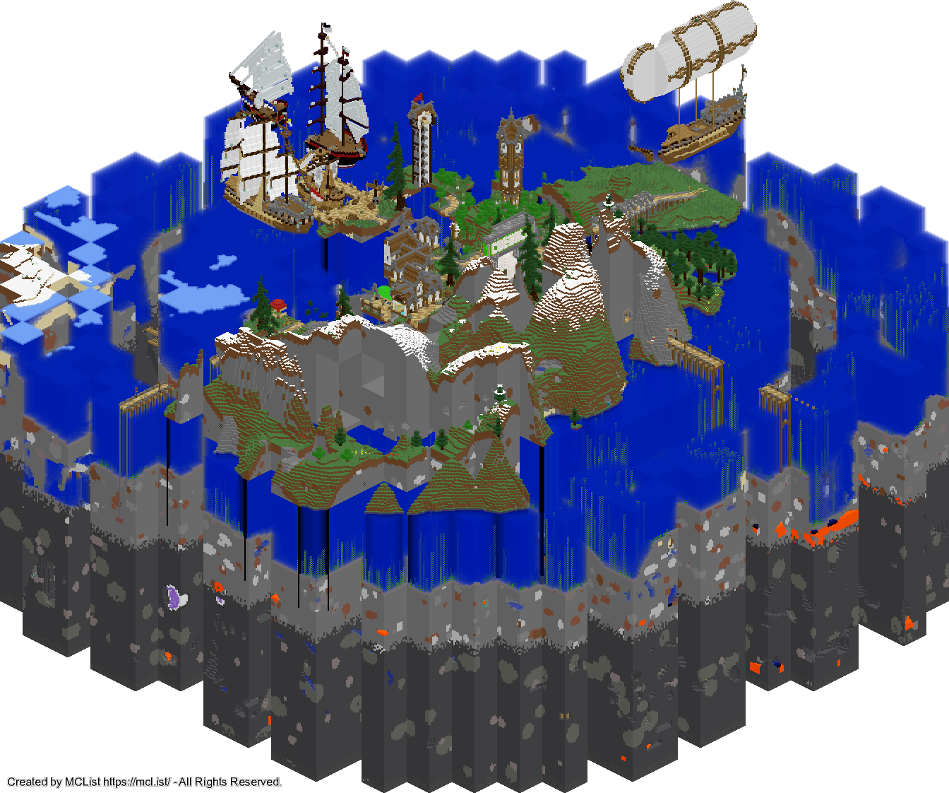 Rendered map