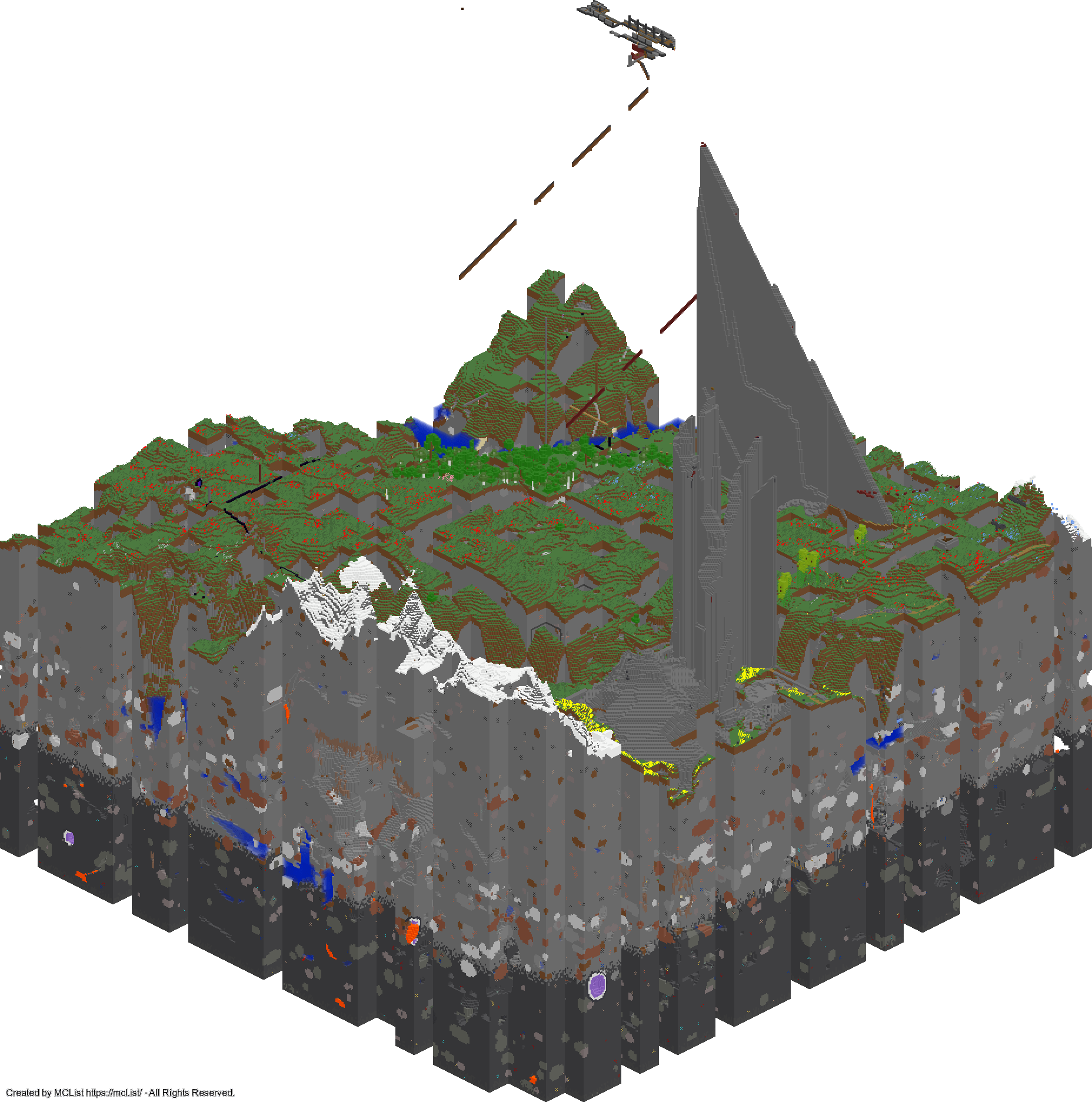 Rendered map