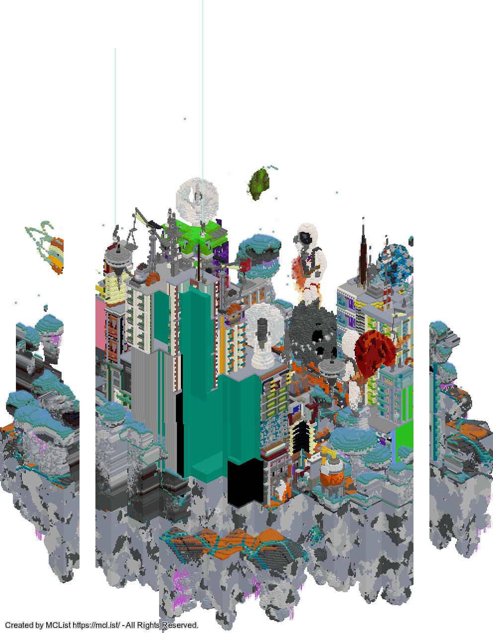 Rendered map