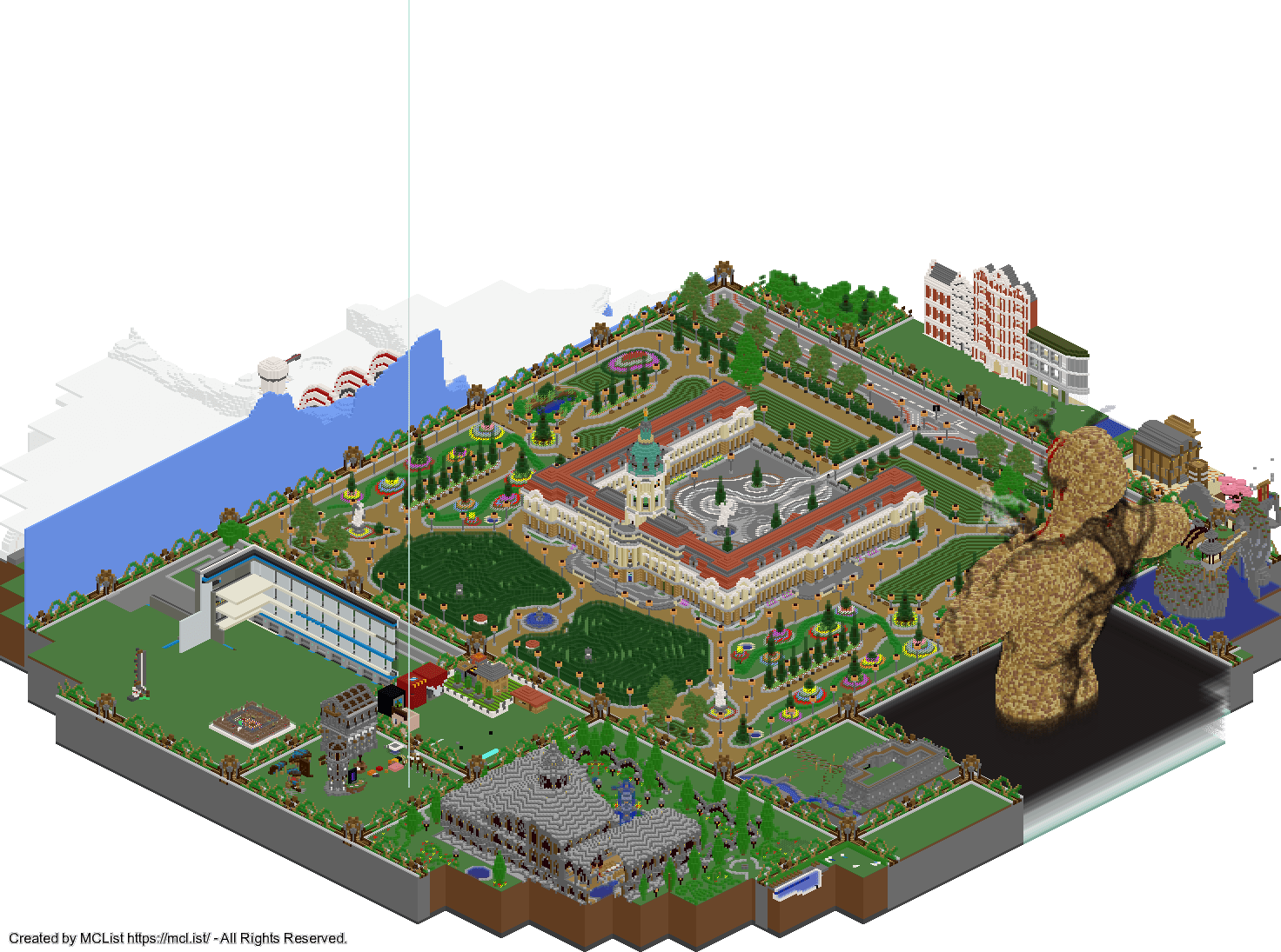 Rendered map