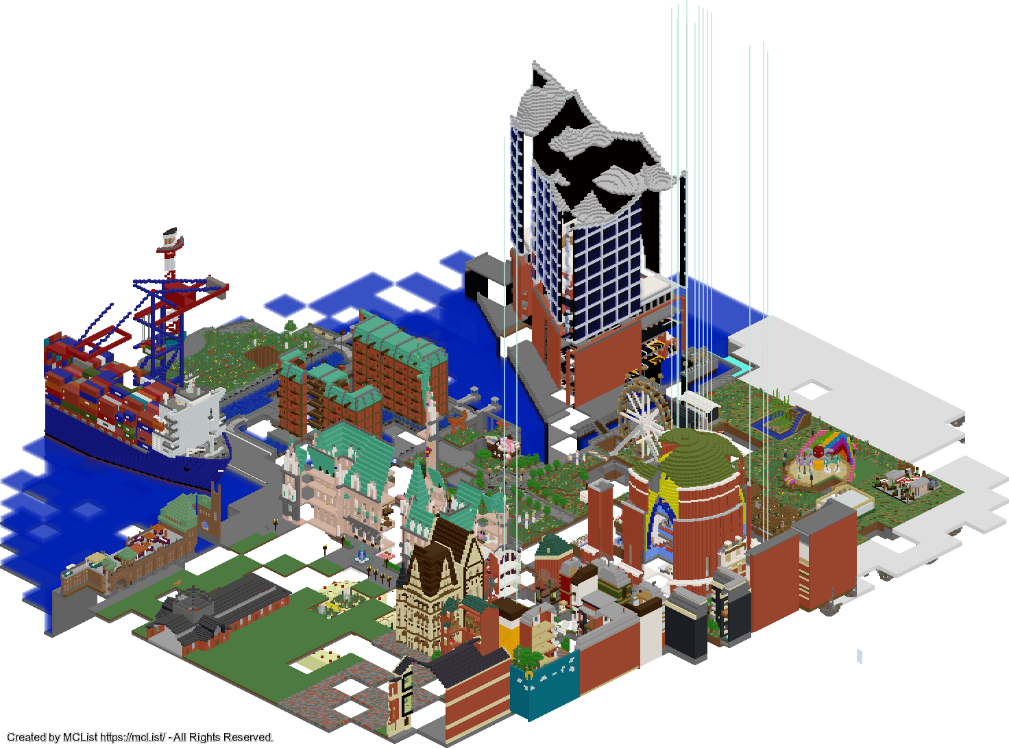 Rendered map