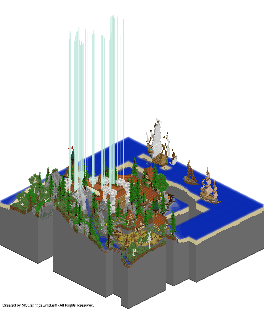 Rendered map
