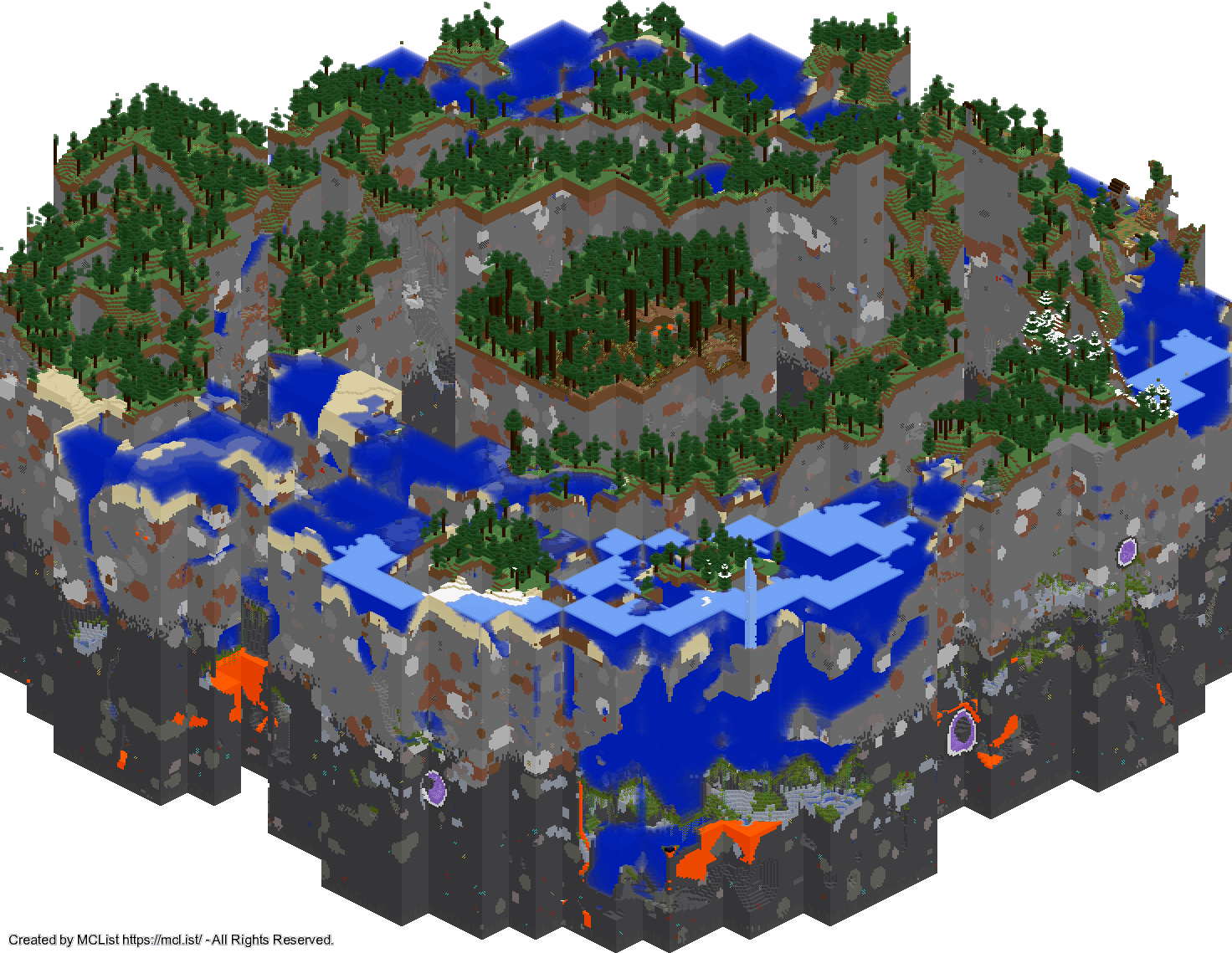Rendered map