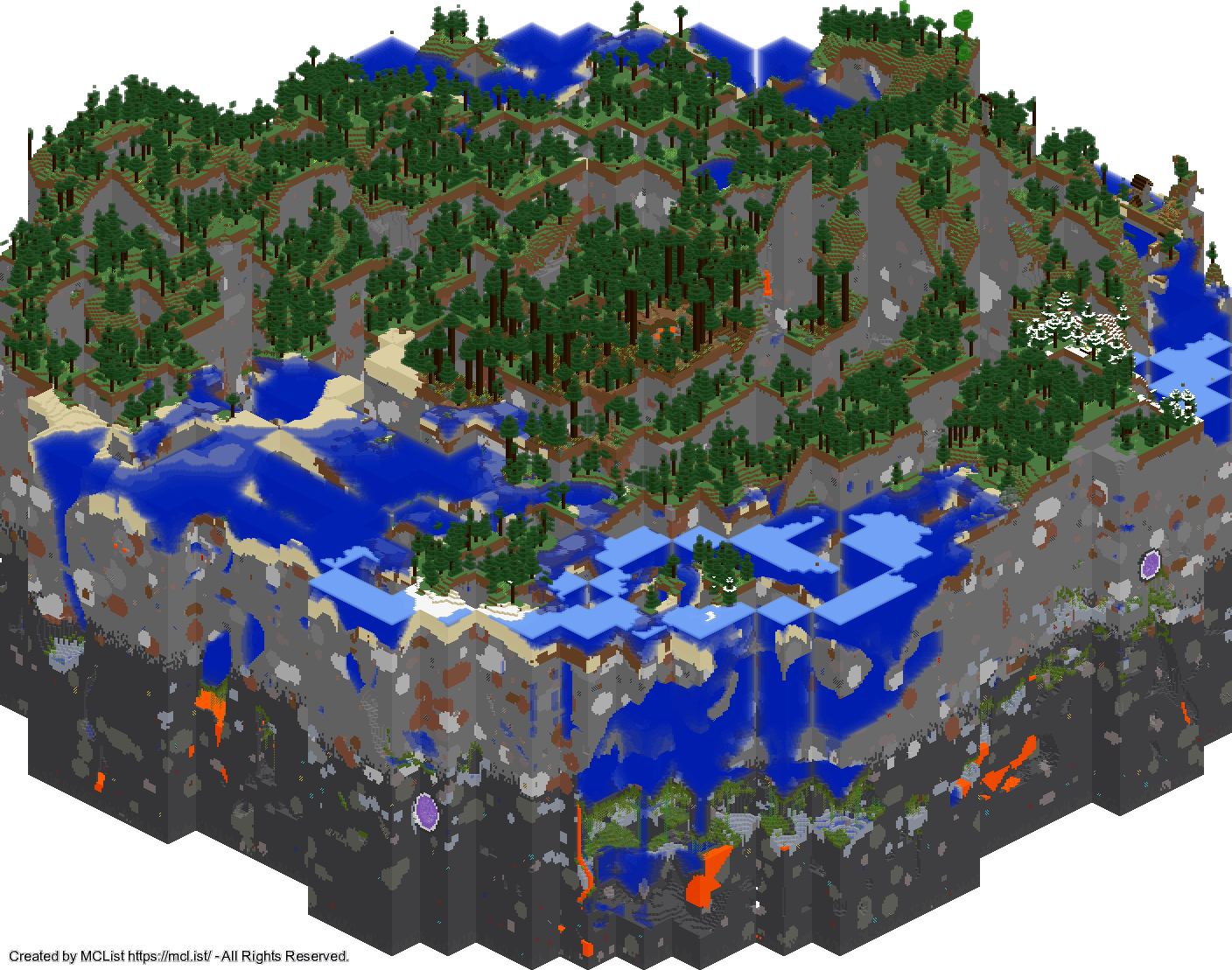 Rendered map