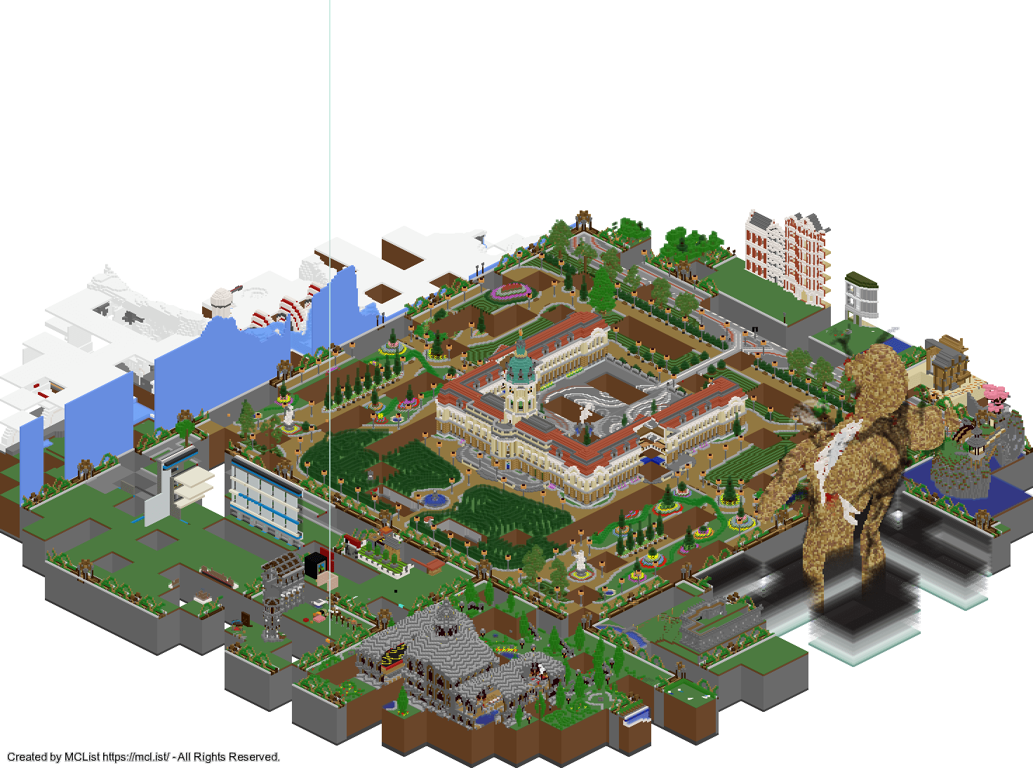 Rendered map