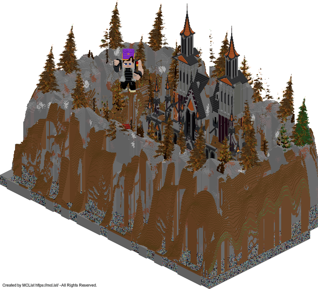 Rendered map