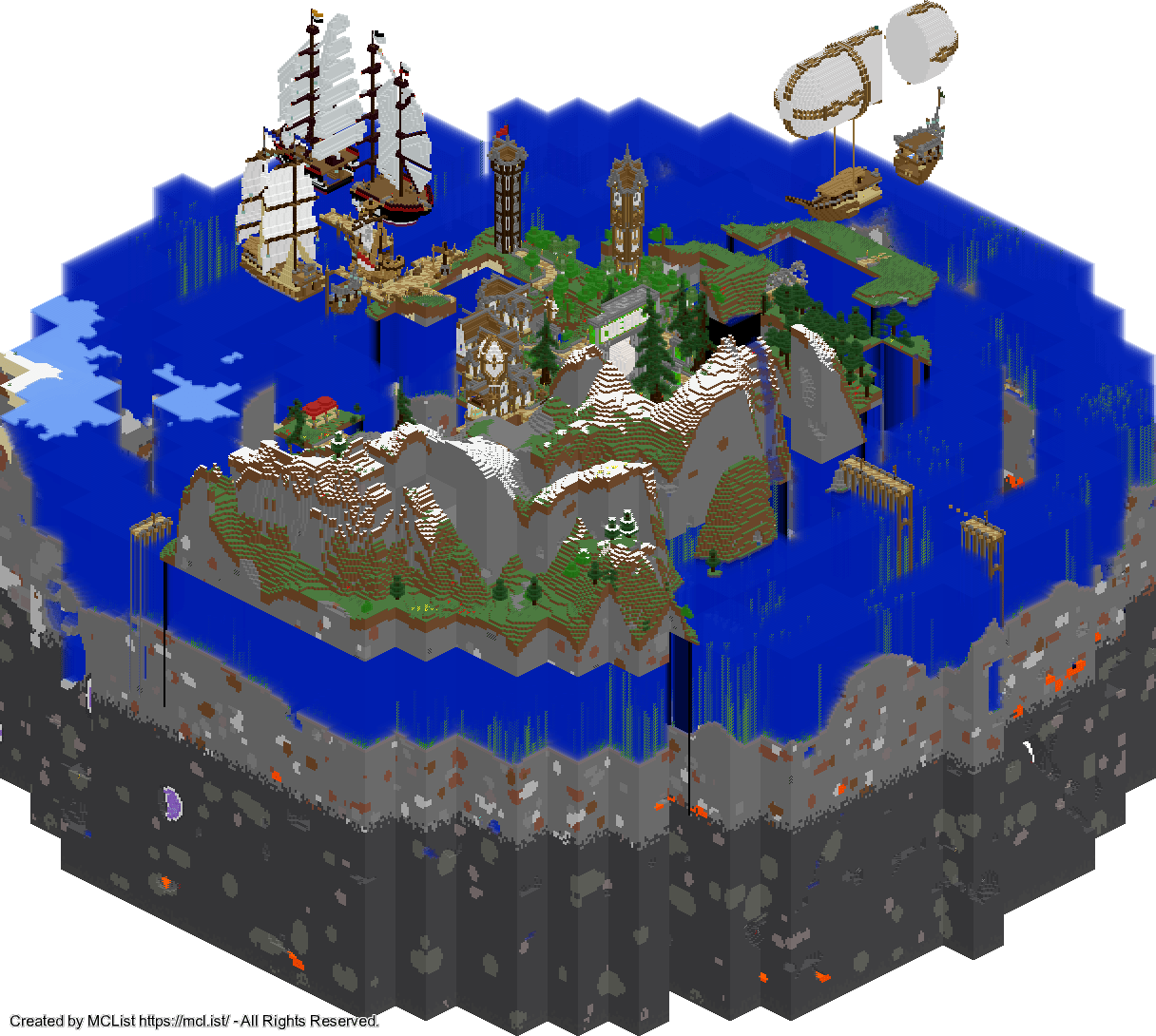 Rendered map