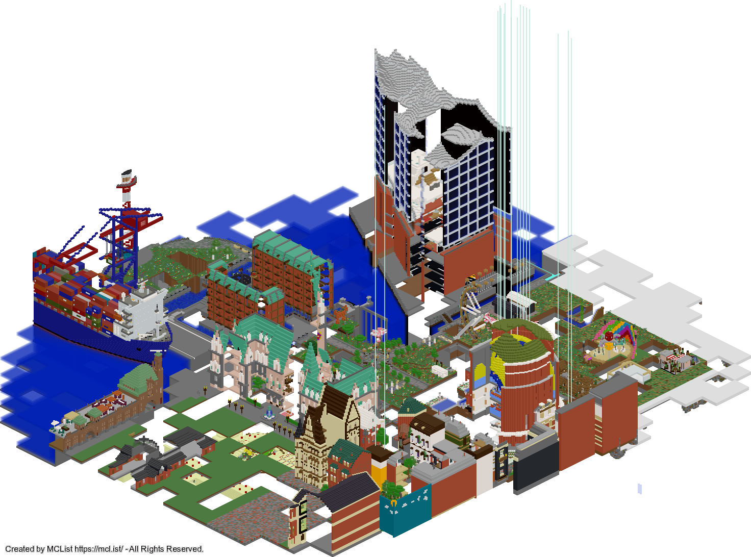 Rendered map