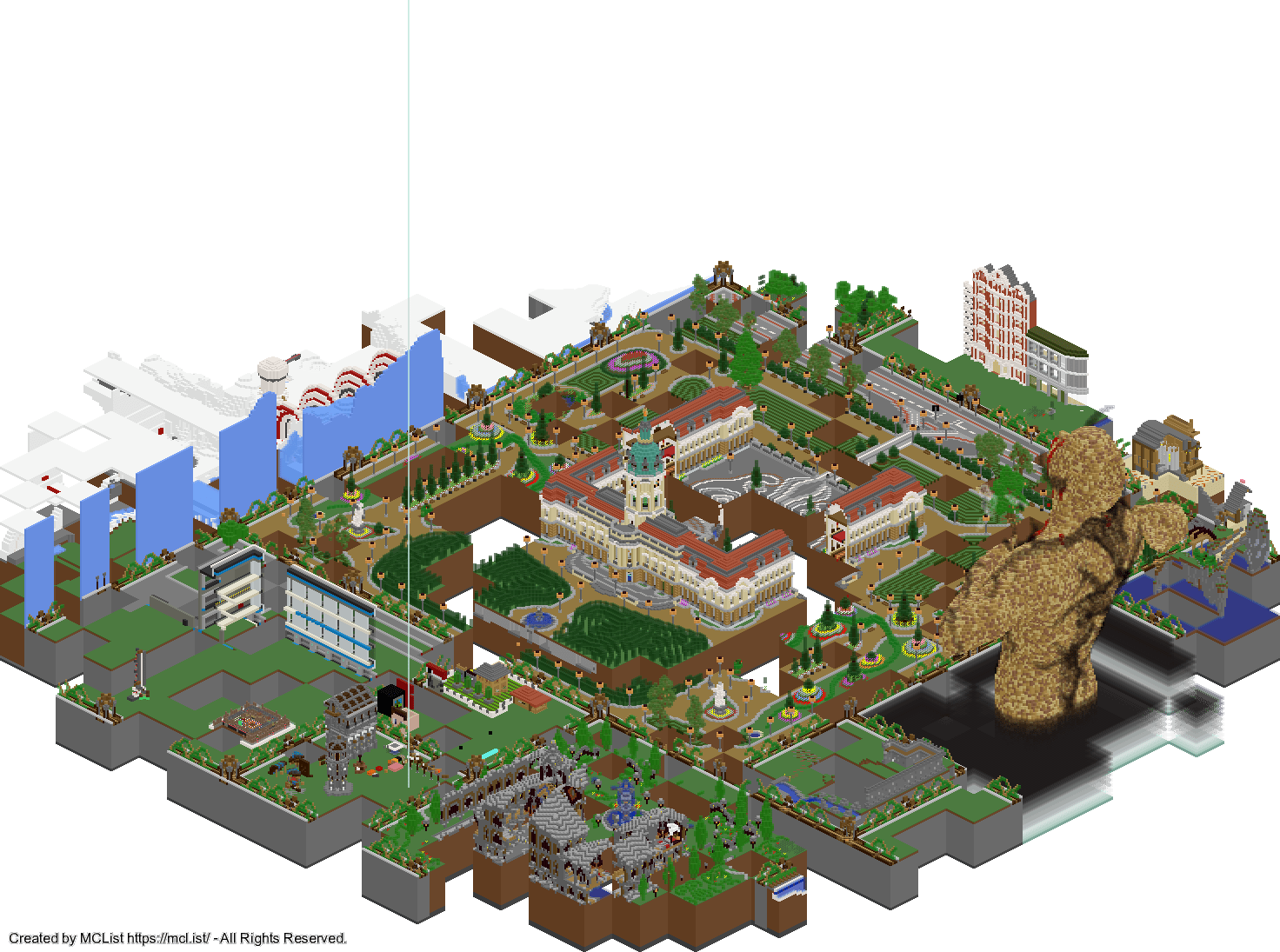 Rendered map