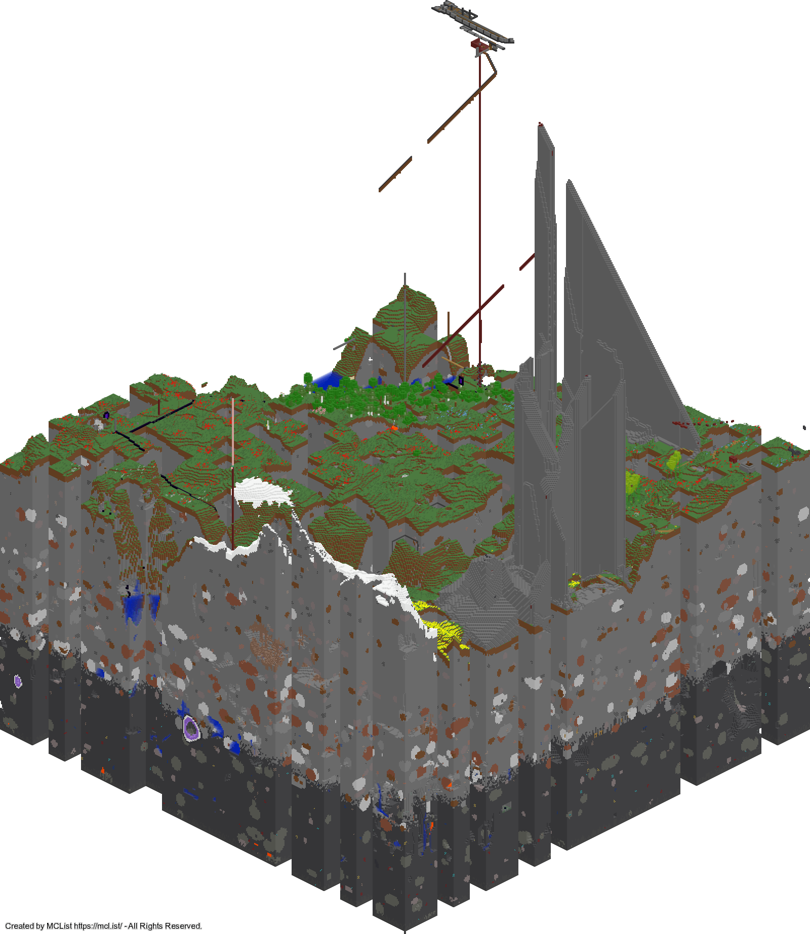 Rendered map