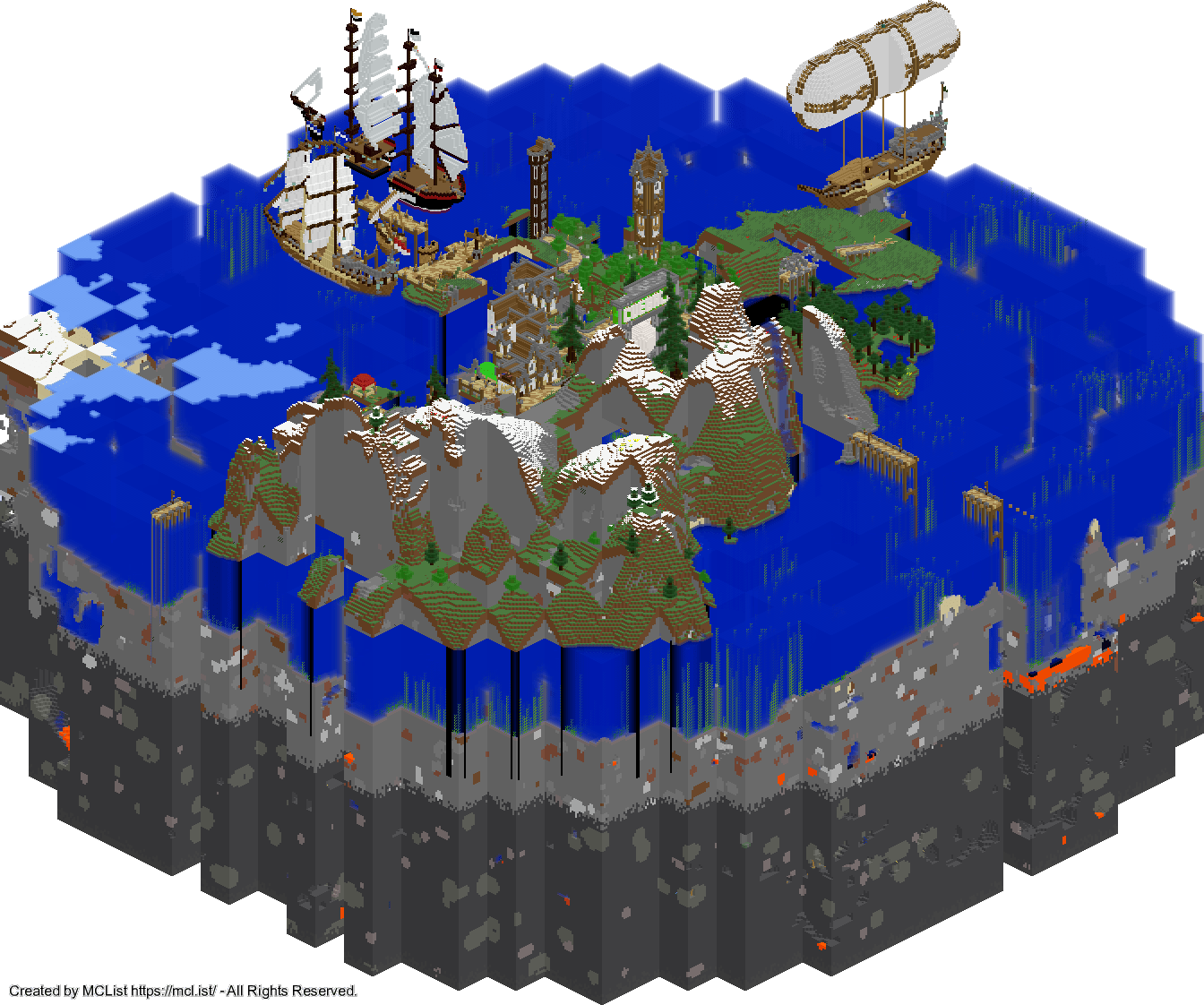 Rendered map